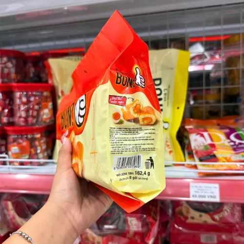 Bánh Ăn Sáng Orion C'est Bon Vị Sốt Kem Trứng Lava 162.4g - Bịch Cam