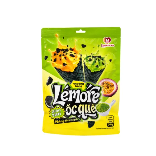 Bánh Ốc Quế Lemore Mix Vị Matcha Chanh Leo 240g Lemmore
