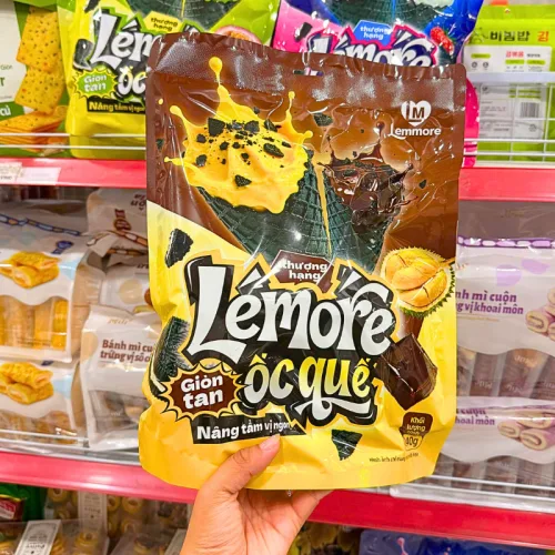 Bánh Ốc Quế Lemore Mix Vị Sầu Riêng Socola 140g Lemmore
