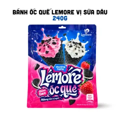 Bánh Ốc Quế Lemore Mix Vị Sữa Dâu 240g Lemmore