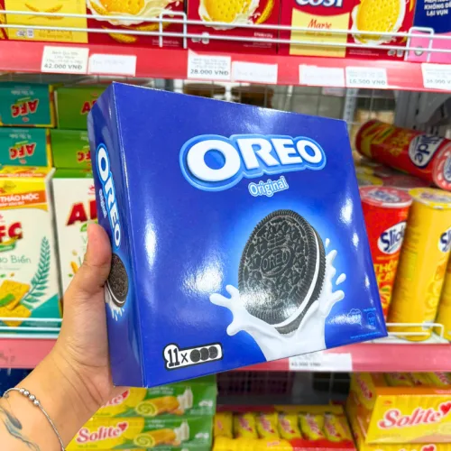 Bánh Oreo Original - Bánh Quy Socola Oreo Vị Vani 270,6g (11 Gói x 24,6g)