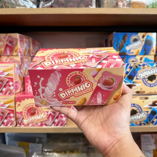 Bánh Que Chấm Sốt Dâu Dippinic (7g x 30 Cái)