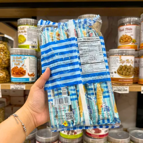 Bánh Que Kem OISHI AKIKO Nhân Sữa 140g - Màu Xanh Dương