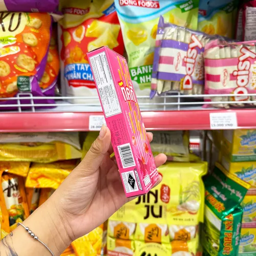 Bánh Que Đũa Phủ Dâu Ticky Uni Firms - Màu Hồng
