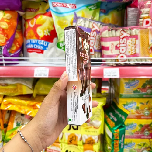 Bánh Que Đũa Phủ Socola Sữa Ticky Uni Firms Combo 3 Hộp - Màu Nâu Trắng