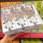 Bánh Que Đũa Phủ Socola Sữa Ticky Uni Firms Lốc 13 Hộp - Màu Nâu Trắng