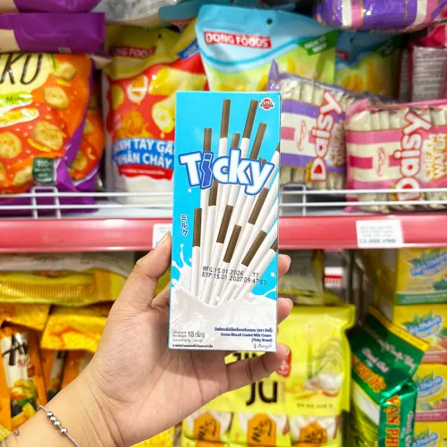Bánh Que Đũa Phủ Sữa Ticky Uni Firms - Màu Xanh Dương – một lựa chọn đáng tham khảo trong Ticky
