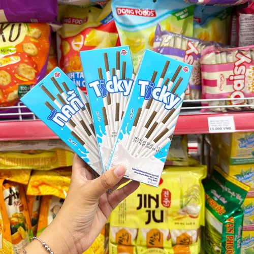 Bánh Que Đũa Phủ Sữa Ticky Uni Firms - Màu Xanh Dương