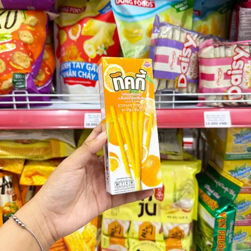 Bánh Que Đũa Phủ Yogurt Cam Ticky Uni Firms - Màu Cam