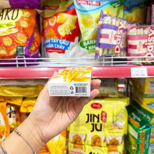 Bánh Que Đũa Phủ Yogurt Cam Ticky Uni Firms - Màu Cam