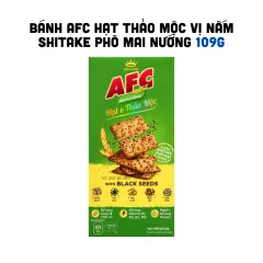 Bánh Afc Hạt Thảo Mộc Vị Nấm Shiitake Phô Mai Nướng 109g - Bánh Quy Kinh Đô