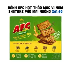 Bánh Afc Hạt Thảo Mộc Vị Nấm Shiitake Phô Mai Nướng 261.6g - Bánh Quy Kinh Đô