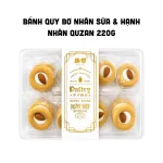 Bánh Quy Bơ Nhân Sữa & Hạnh Nhân Quzan 220g