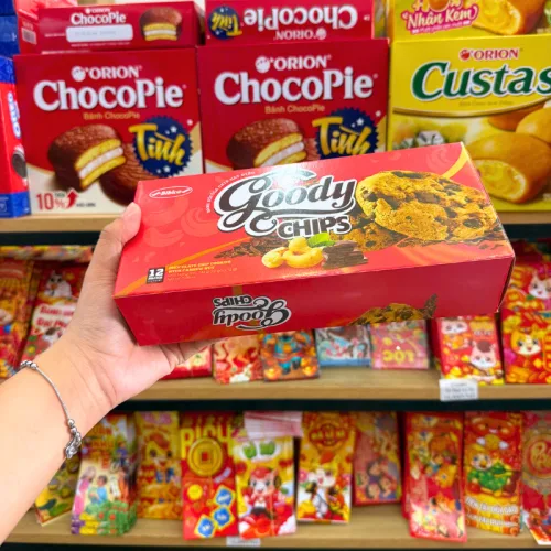 Bánh Quy Hạt Socola BIBICA Goody Chip Hạt Điều 144g