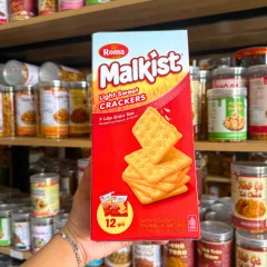 Bánh Quy Lạt Lúa Mạch ROMA MALKIST Đỏ 168g - Hộp 12 Gói