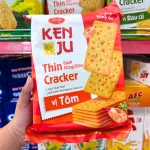 Bánh Quy Mỏng Giòn Vị Tôm Kenju Richy Gói 192g