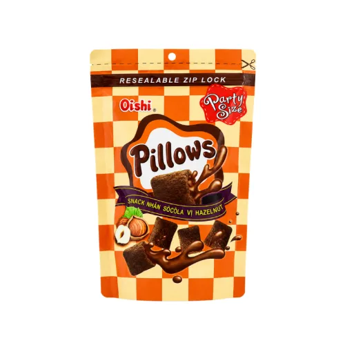 Khám phá Bánh Quy Nhân Kem Socola OISHI PILLOWS Vị Hazelnut 80g thuộc nhóm OISHI PILLOWS