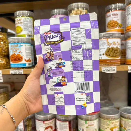 Bánh Quy Nhân Kem Socola OISHI PILLOWS Vị Khoai Môn 80g