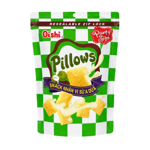 Khám phá Bánh Quy Nhân Kem Socola OISHI PILLOWS Vị Sữa Dừa 80g thuộc nhóm OISHI PILLOWS