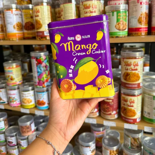 Bánh Quy Nhân Xoài Hộp Thiết Kilin Thái Lan 400g - Bánh Quy Nhân Xoài Hộp Thiết Tím – một lựa chọn đáng tham khảo trong Kilin
