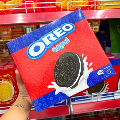 Bánh Quy Oreo Socola Hương Vani Hộp Giấy - Bánh Kinh Đô Oreo 288.75g (11 Gói x 26,25g)