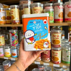 Bánh Quy Que Cọng Trứng Hộp Thiếc KILIN Thái Lan 400g - Hộp Cam Xanh