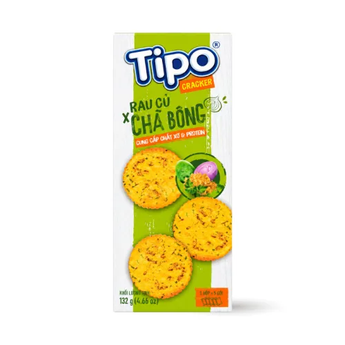 Bánh Quy Tipo Rau Củ Chà Bông 132g - Tipo Bánh Cracker Rau Củ Chà Bông - Bánh Tipo