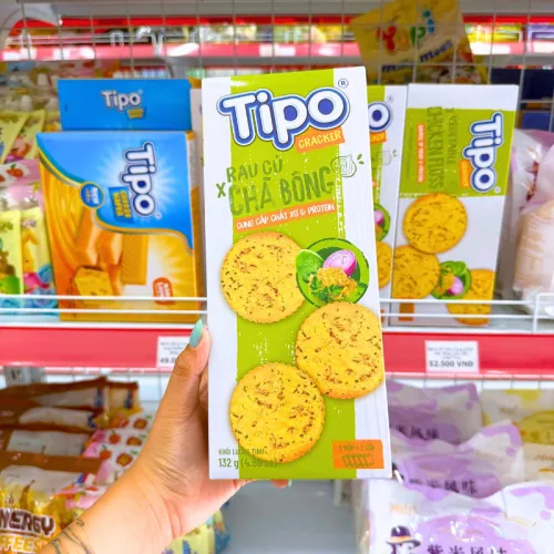 Bánh Quy Tipo Rau Củ Chà Bông 132g - Tipo Bánh Cracker Rau Củ Chà Bông - Bánh Tipo