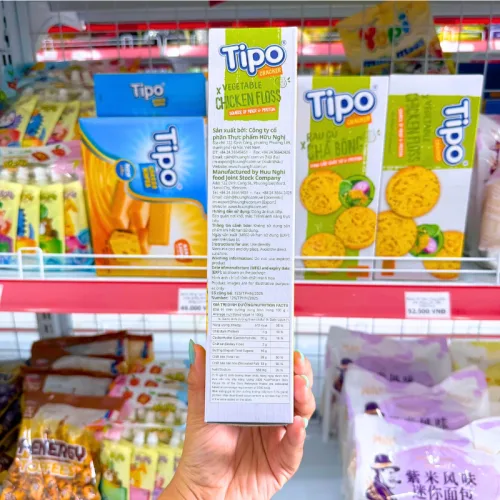 Bánh Quy Tipo Rau Củ Chà Bông 132g - Tipo Bánh Cracker Rau Củ Chà Bông - Bánh Tipo