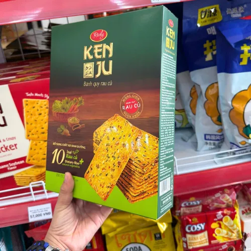 Bánh Quy Rau Củ RICHY KENJU Hộp Giấy Vuông 288g