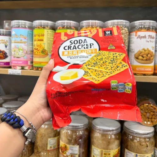Bánh Quy Soda Ăn Kiêng GODINN vị Black Seame 400g