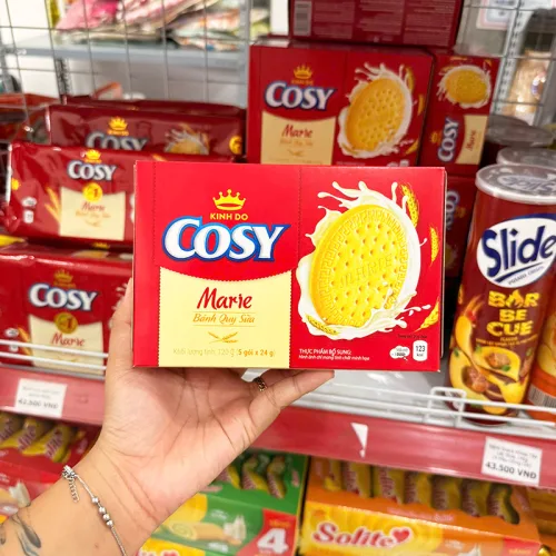 Bánh Quy Sữa Cosy Marie - Bánh Kinh Đô - Bánh Cosy 120g (5 Gói x 24g)