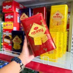 Bánh Quy Đường RICHY MERRY Thiếc Hình Trụ 156g (3 Màu Xanh Dương/ Vàng/ Đỏ)