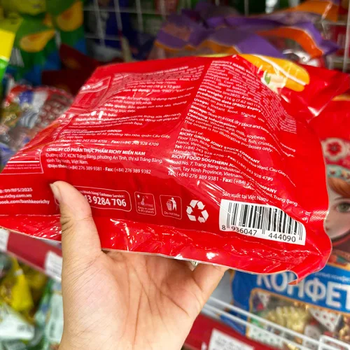 Bánh Richy PEPPIE Kem Mềm Bịch Màu Đỏ 216g