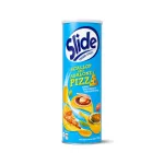 Bánh Snack Khoai Tây Lát Slide Vị Pizza Sò Điệp Và Bào Ngư - Bánh Slide Khoai Tây Màu Xanh 145Gr (Hộp To)