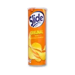 Bánh Snack Khoai Tây Lát Slide Vị Nguyên Bản - Bánh Slide Khoai Tây Màu Cam 145Gr (Hộp To)