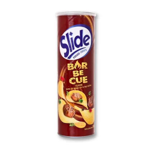 Bánh Snack Khoai Tây Lát Slide Vị Thịt Nướng - Bánh Slide Khoai Tây Màu Nâu 145Gr (Hộp To)