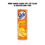 Bánh Snack Khoai Tây Lát Slide Vị Nguyên Bản - Bánh Slide Khoai Tây Màu Cam 145Gr (Hộp To)