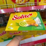 Bánh Solite Trứng Kem Vị Lá Dứa - Bánh Kinh Đô Solite Lá Dứa - Bánh Bông Lan Cuộn Kem 288g (16 Gói x 18g)