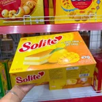 Bánh Solite Trứng Kem Vị Xoài - Bánh Kinh Đô Solite Xoài 238g (14 Gói x 17g)