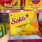 Bánh Solite Trứng Kem Vị Xoài - Bánh Kinh Đô Solite Xoài 238g (14 Gói x 17g)