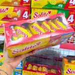 Bánh Solite Vị Dâu - Bánh Bông Lan Cuộn Kem Vị Dâu Solite 360g (18+2)