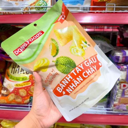 Bánh Tay Gấu Nhân Chảy Dong Foods Vị Sầu Riêng 120g