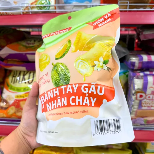 Bánh Tay Gấu Nhân Chảy Dong Foods Vị Sầu Riêng 120g