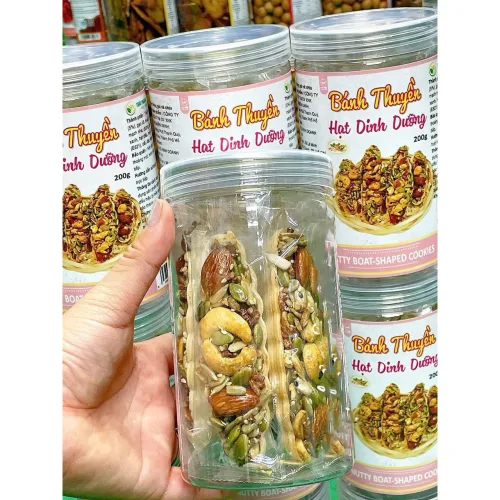 Bánh Thuyền Hạt Dinh Dưỡng Thơm Ngon 200g Hộp