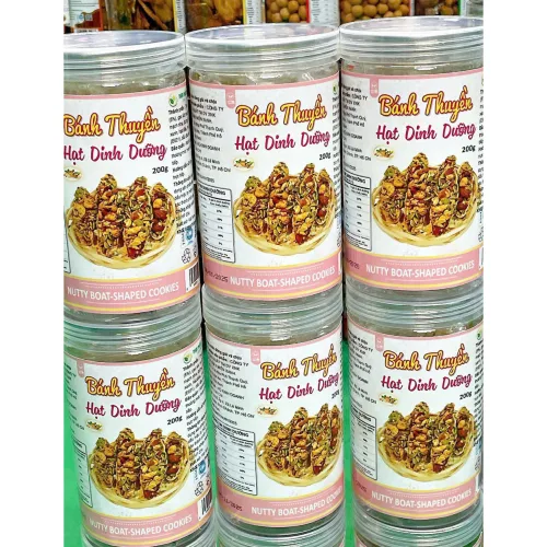 Bánh Thuyền Hạt Dinh Dưỡng Thơm Ngon 200g Hộp