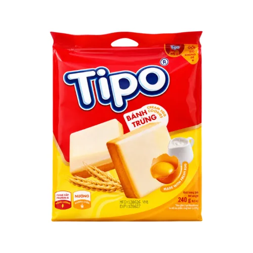 Bánh Tipo Trứng Nướng Vị Sữa 240g