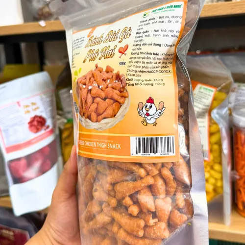 Bánh Đùi Gà Phô Mai 500g Túi Zip Bạc