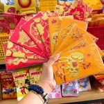 5 BịtBao Lì Xì Nhung Tết Bính Ngọ 2026 2 Màu Vàng Đỏ - Giao Màu Ngẫu Nhiên - 30 Cái