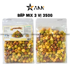 Bắp Mix 3 Vị 350g Thơm Ngon Túi Zip